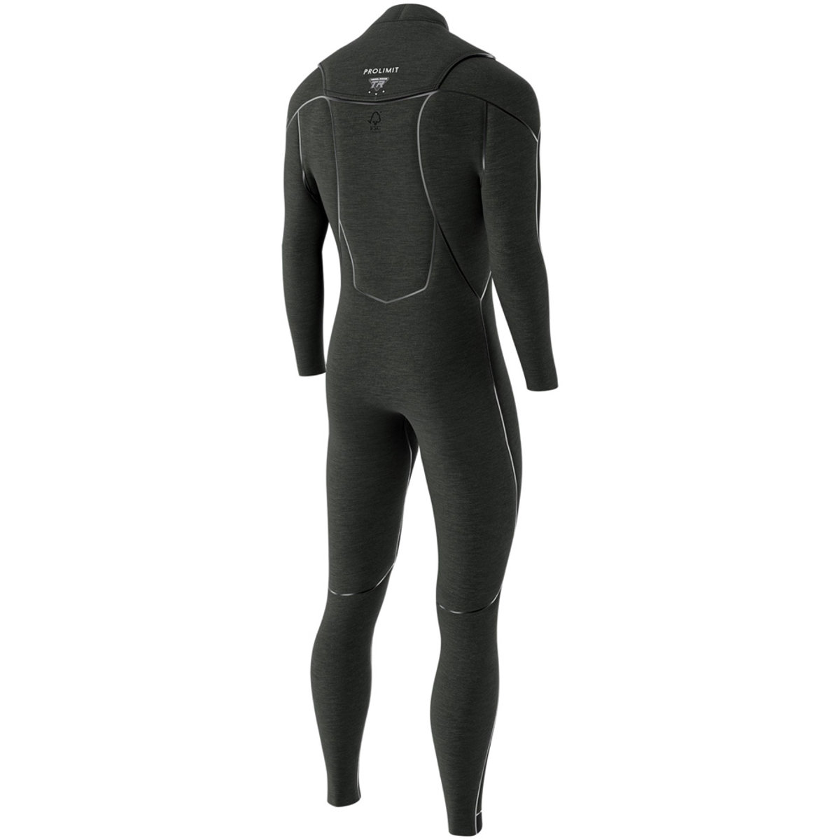 Prolimit Mercury steamer wetsuit 3/2 mm freezip heren zwart 3