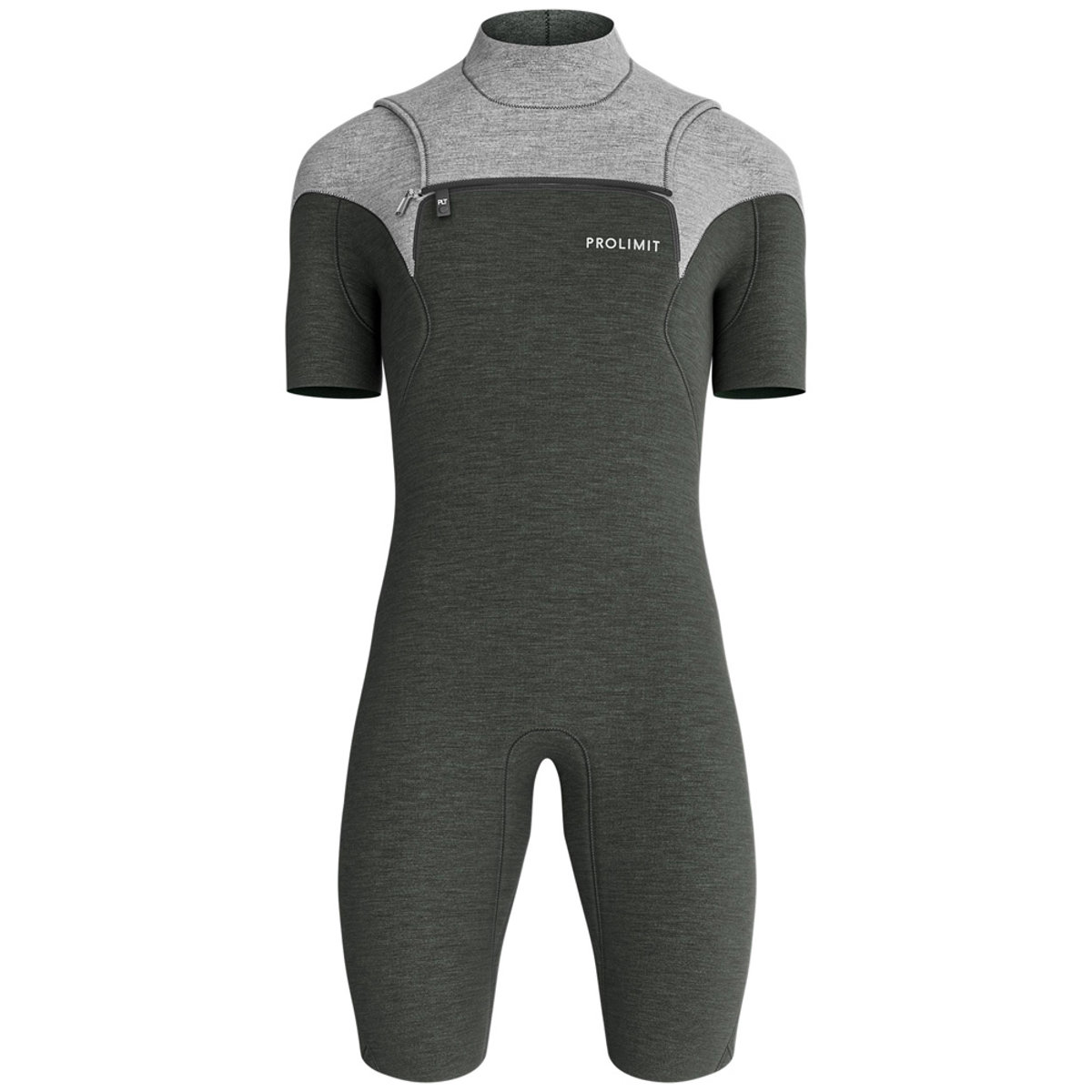 Prolimit Mercury shorty wetsuit 2/2 mm borstrits heren grijs 2