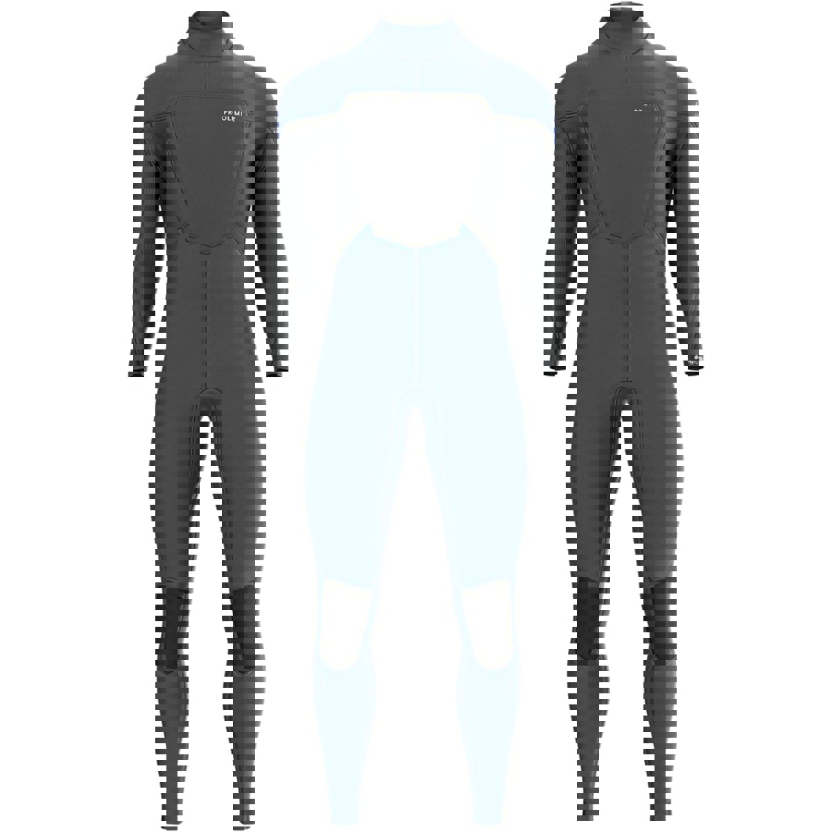 Prolimit Fusion steamer wetsuit 4/3 mm rugrits heren blauw 2