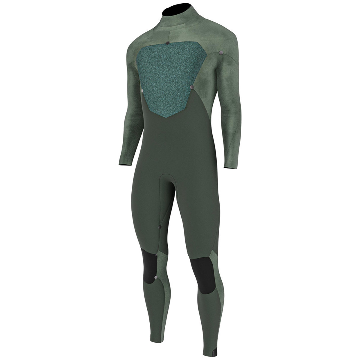 Prolimit Fusion steamer wetsuit 4/3 mm rugrits heren blauw 5