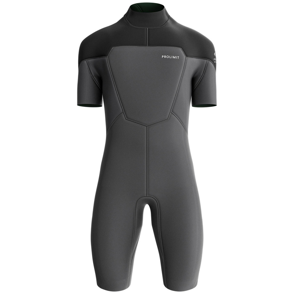 Prolimit Fusion shorty wetsuit 2/2 mm rugrits heren zwart foto 1