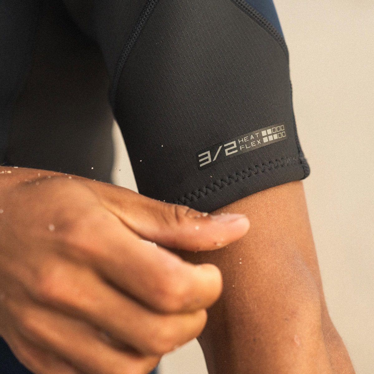 Prolimit Fusion shorty wetsuit 2/2 mm rugrits heren zwart 4