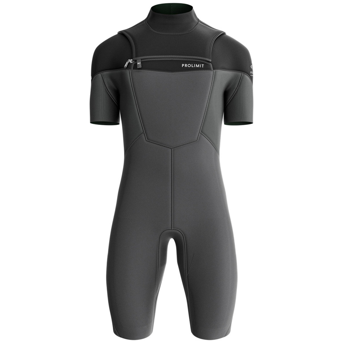 Prolimit Fusion shorty wetsuit 2/2 mm borstrits heren zwart 2