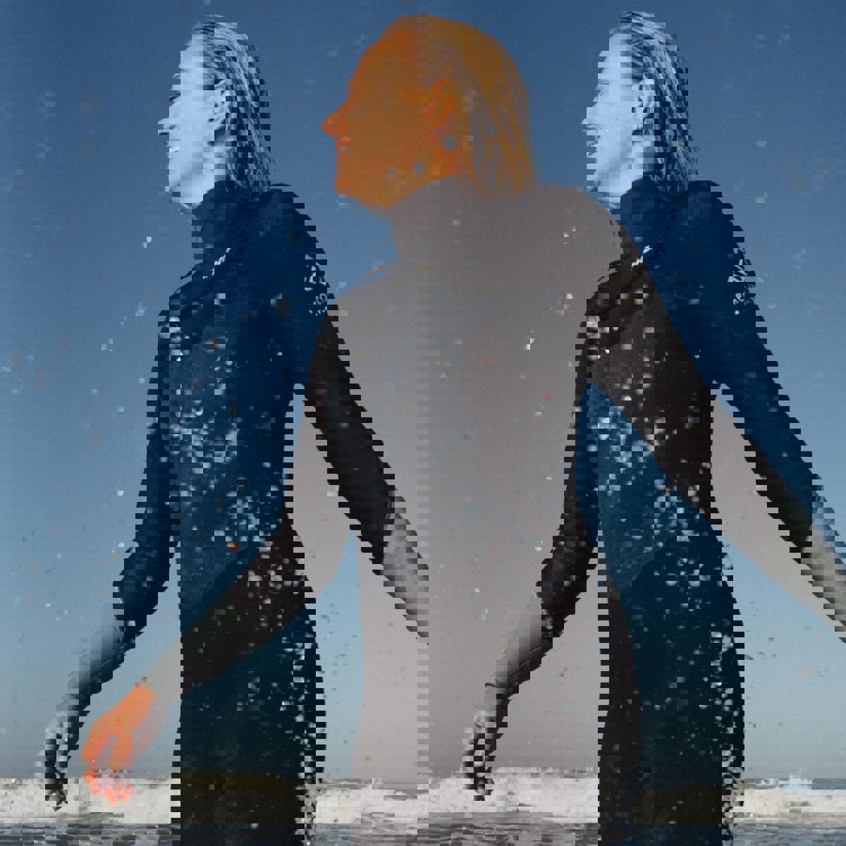 Prolimit Fire fullsuit wetsuit 3/2 mm borstrits dames grijs 9