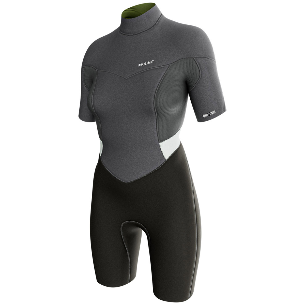 Prolimit Fire Shorty rugrits 2/2 mm dames grijs foto 1