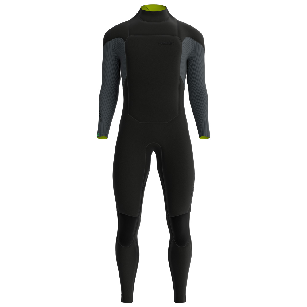 Prolimit Predator steamer backzip 5/4 mm heren zwart 2