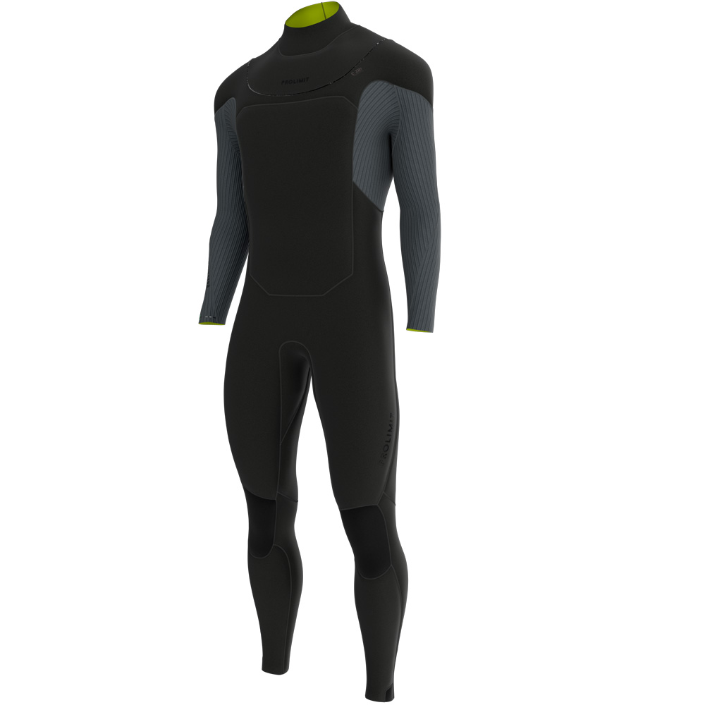 Prolimit Predator steamer c-zip 5/4 mm heren zwart foto 1
