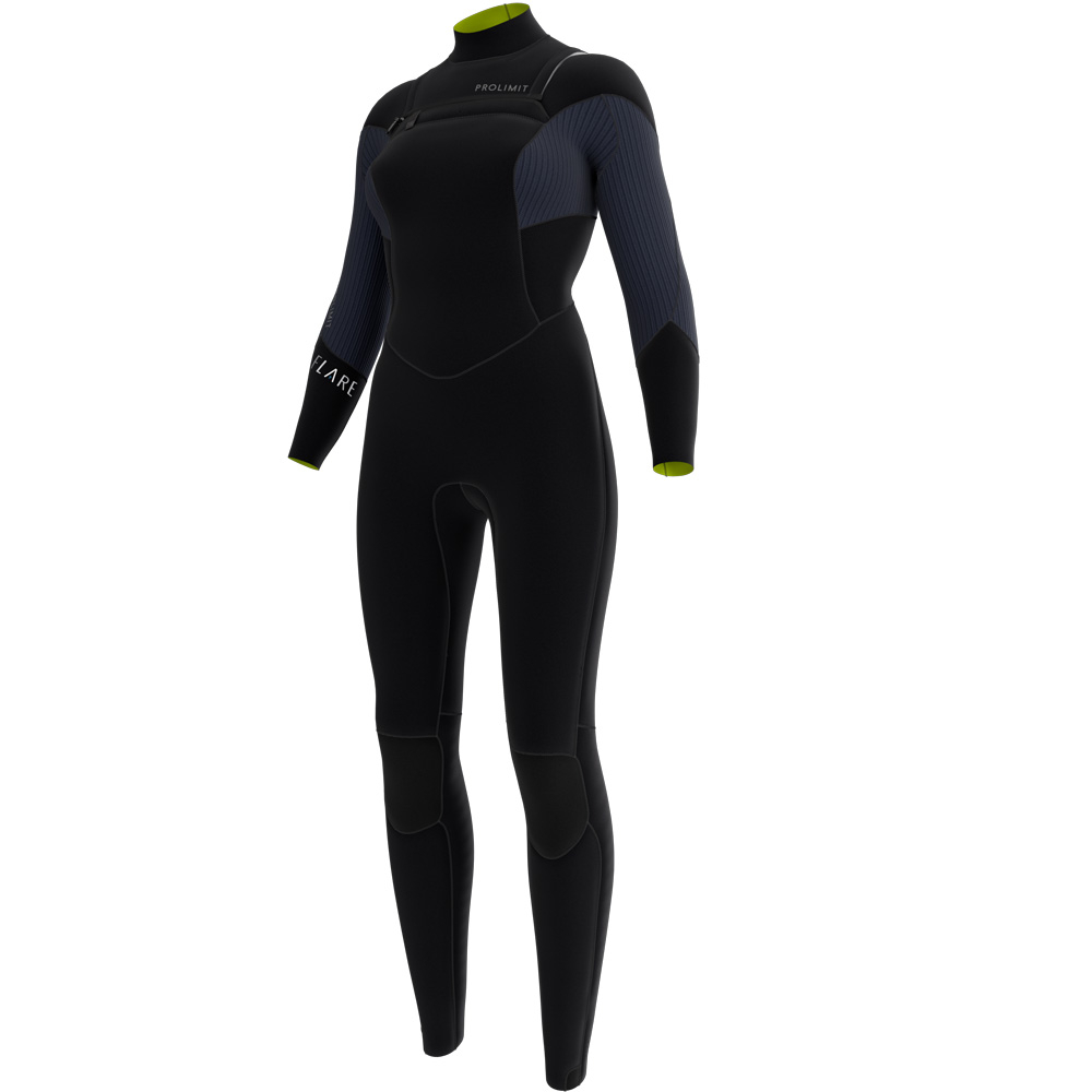Prolimit Flare steamer freezip 3/2 mm dames zwart/navy foto 1