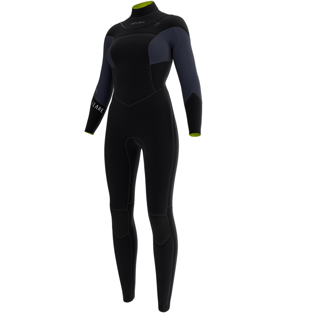 Prolimit Flare steamer c-zip 5/4 mm dames zwart/navy foto 1