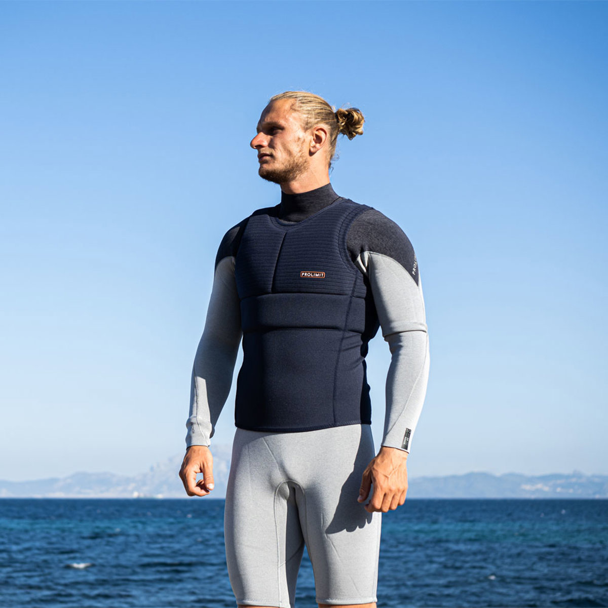 Prolimit Vest predator Half Padded Sidezip grijs 4