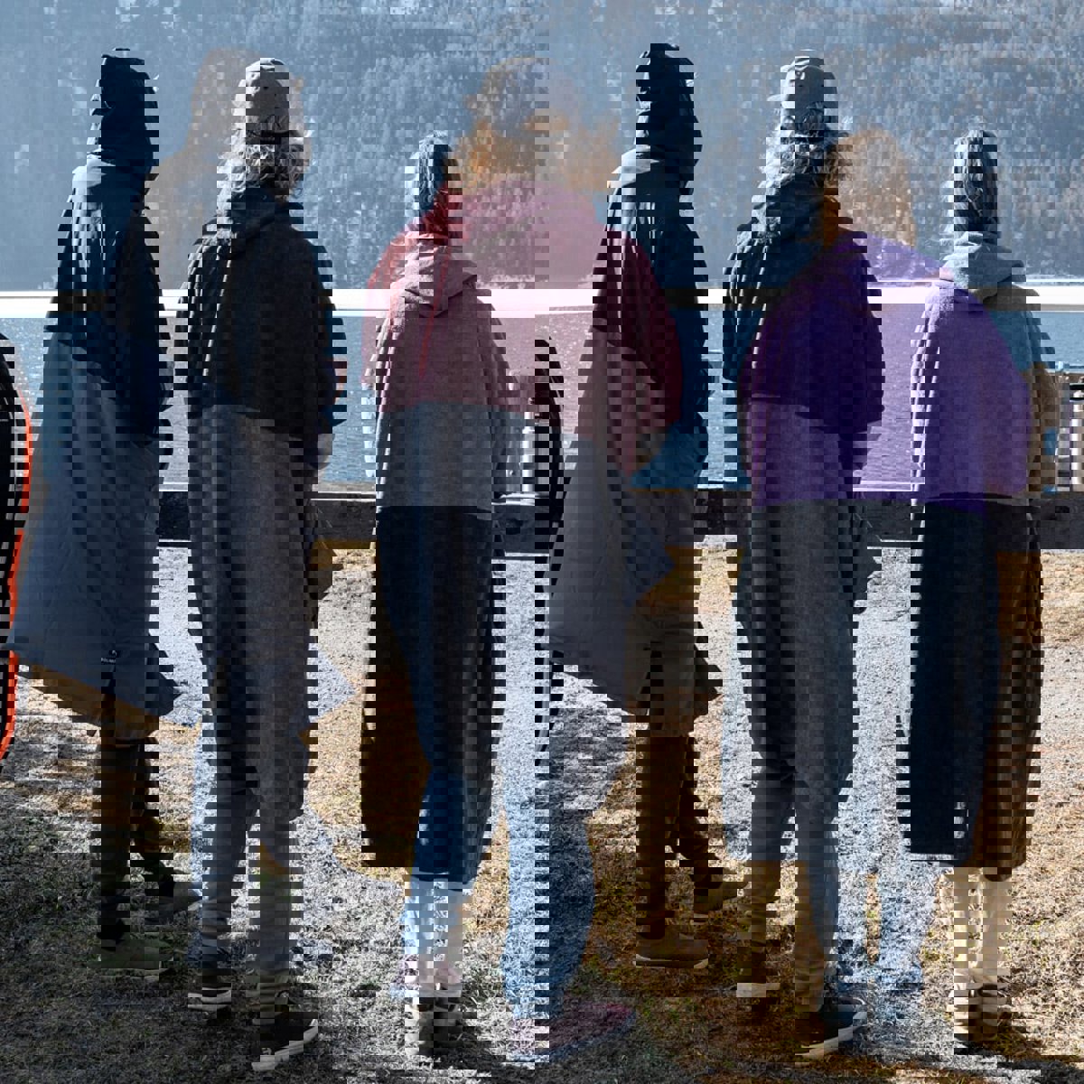 Prolimit Poncho rits zwart/grijs/blauw 6