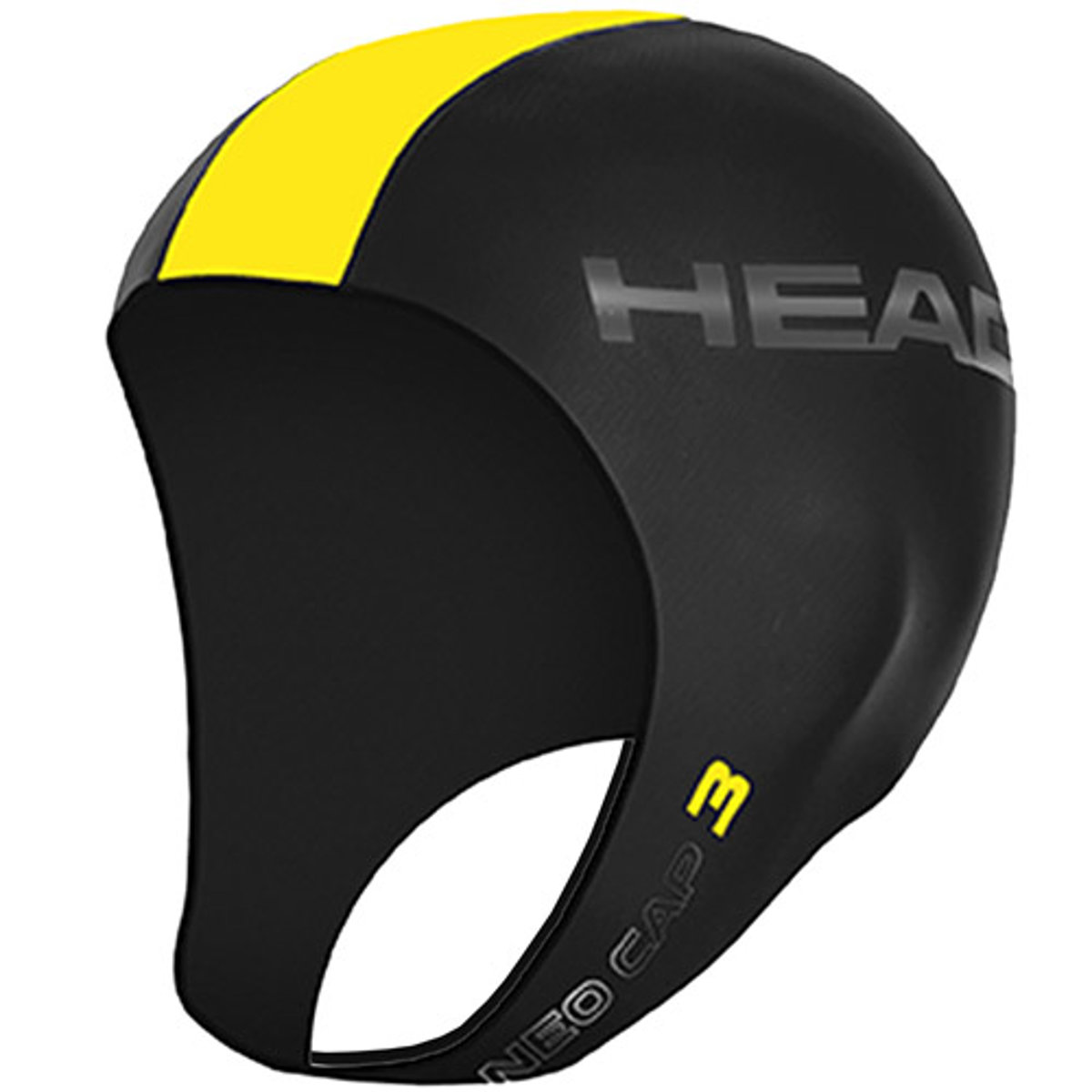 Head neopreen cap zwart geel foto 1