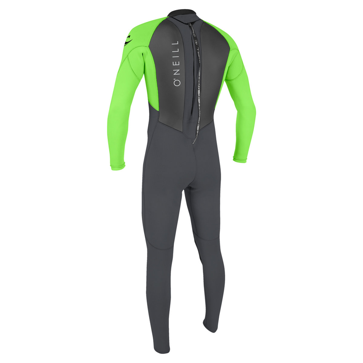 Oneill Reactor-2 3/2 rug rits fullsuit heren zwart/groen 2