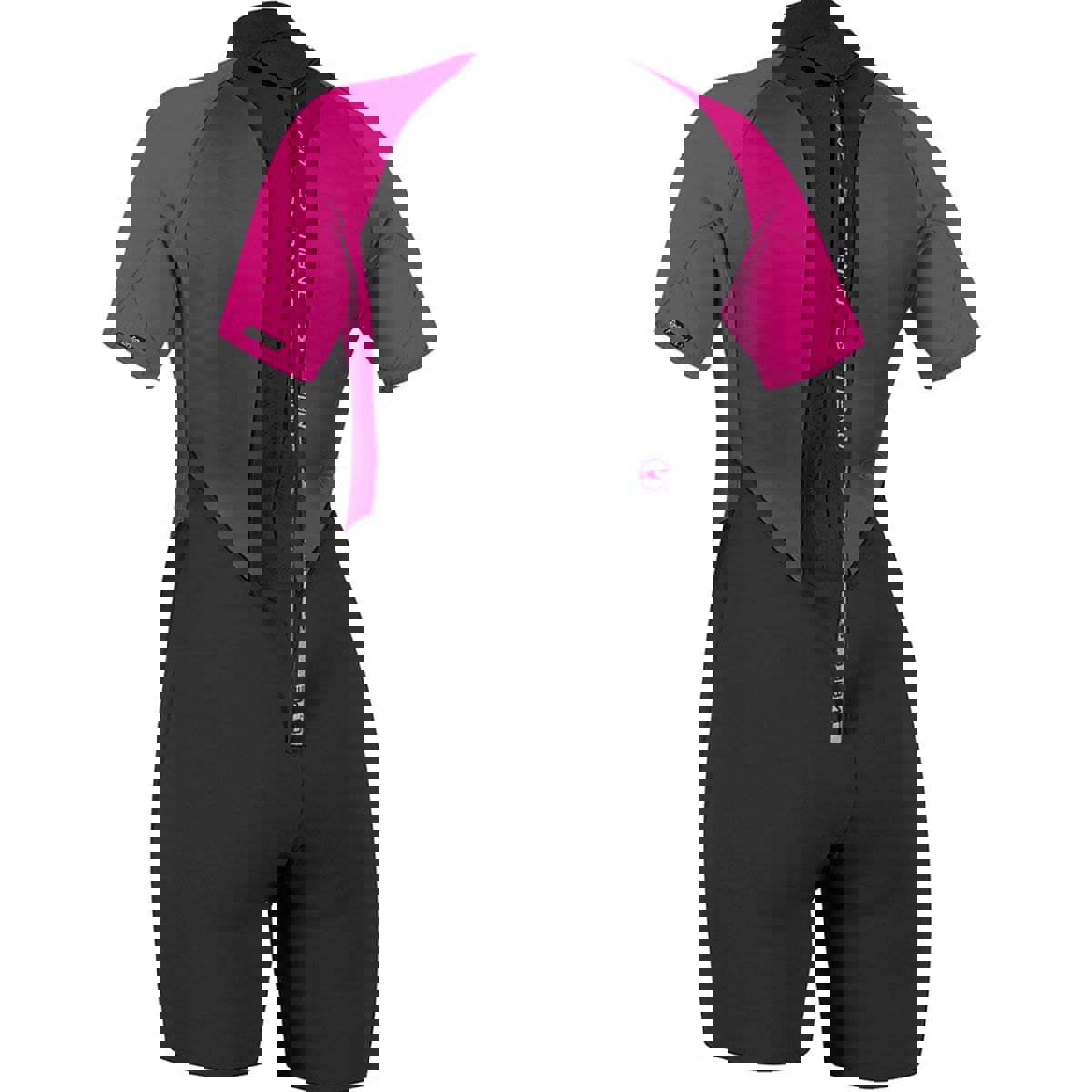 Oneill Reactor-2 2mm rug rits shorty dames zwart/roze 6