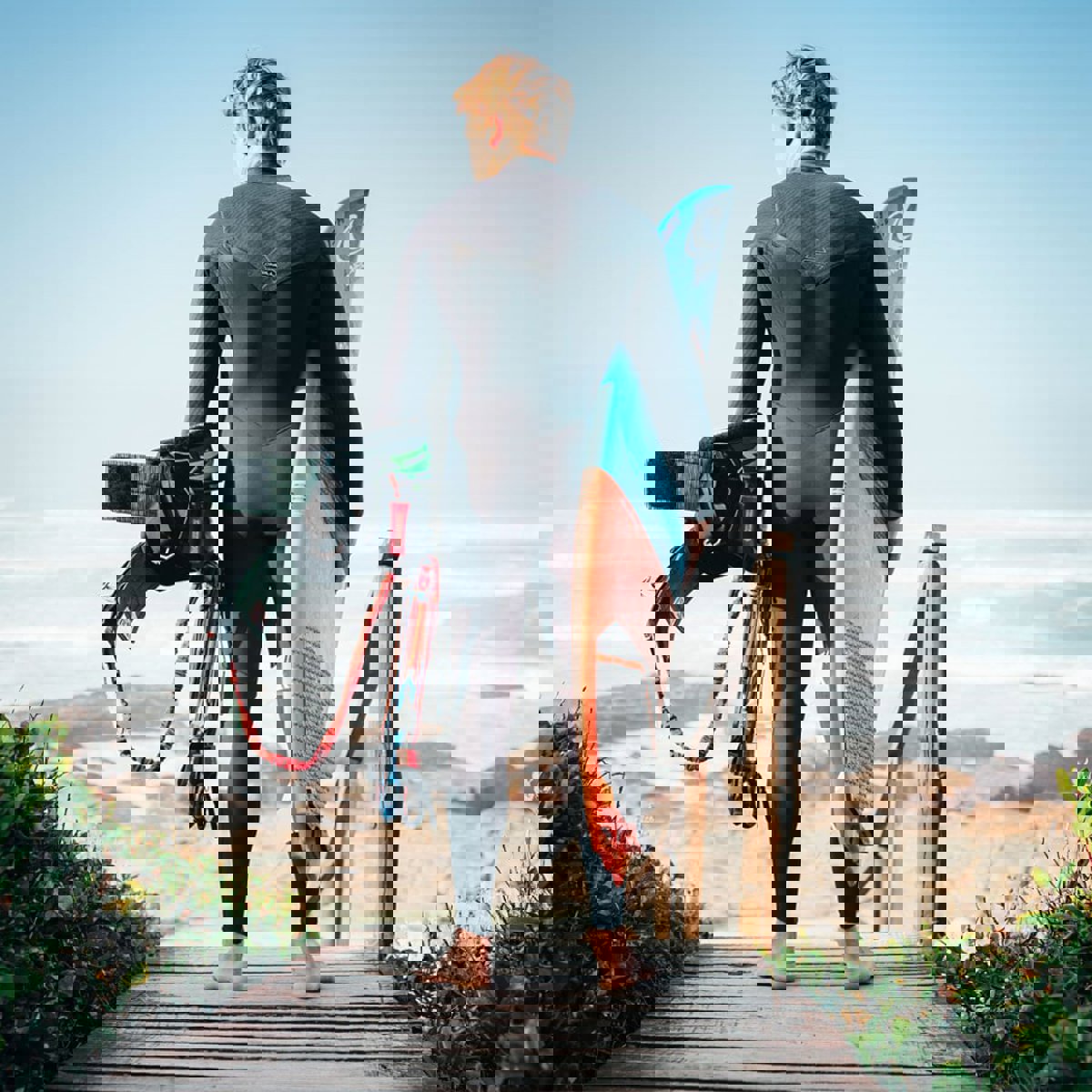 Oneill Hyperfreak 5/4+ borst rits fullsuit heren zwart 7