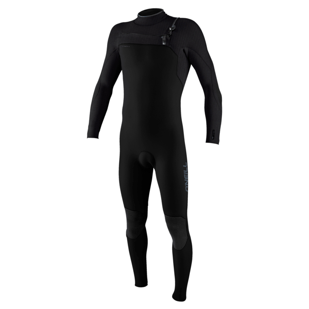 Hyperfreak fullsuit 4/3+ mm borstrits kinderen zwart