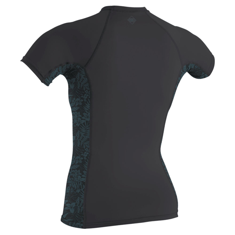 Oneill Hyperfreak rash guard dames zwart met print 2