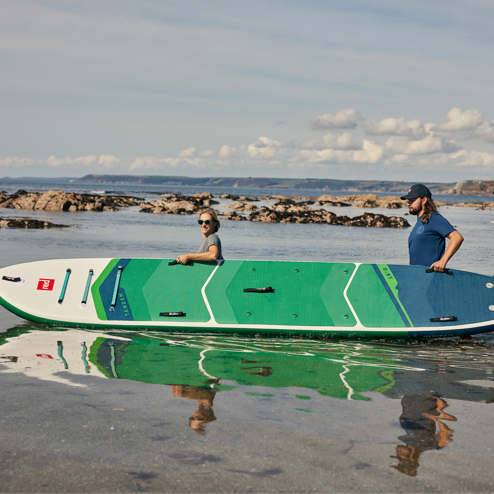 red paddle Tandem 15.0 aufblasbares SUP-Board Grün Vorteilspaket 4