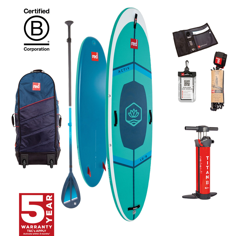 red paddle Activ 10.8 aufblasbares Yoga-SUP blau Vorteilspaket foto 1