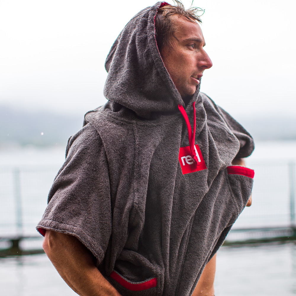 red paddle Luxury Umkleideponcho grau 5
