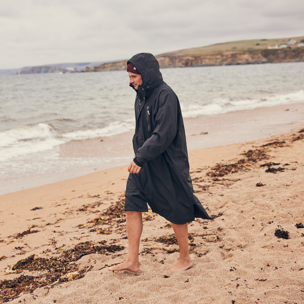 red paddle Pro Change Jacke Poncho mit langen Ärmeln Schwarz 5
