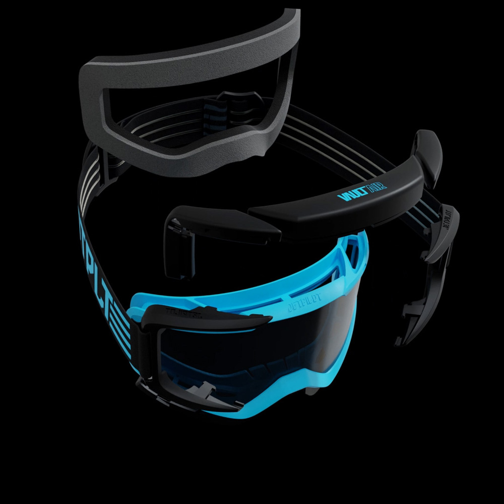 Tauchen Sie ein in das Jetpilot Vault Air Goggle in Blau