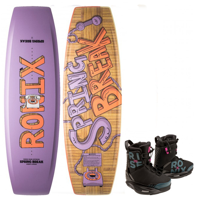 Ronix Spring Break Wakeboard-Set 138 cm mit Rise Bindungen foto 1