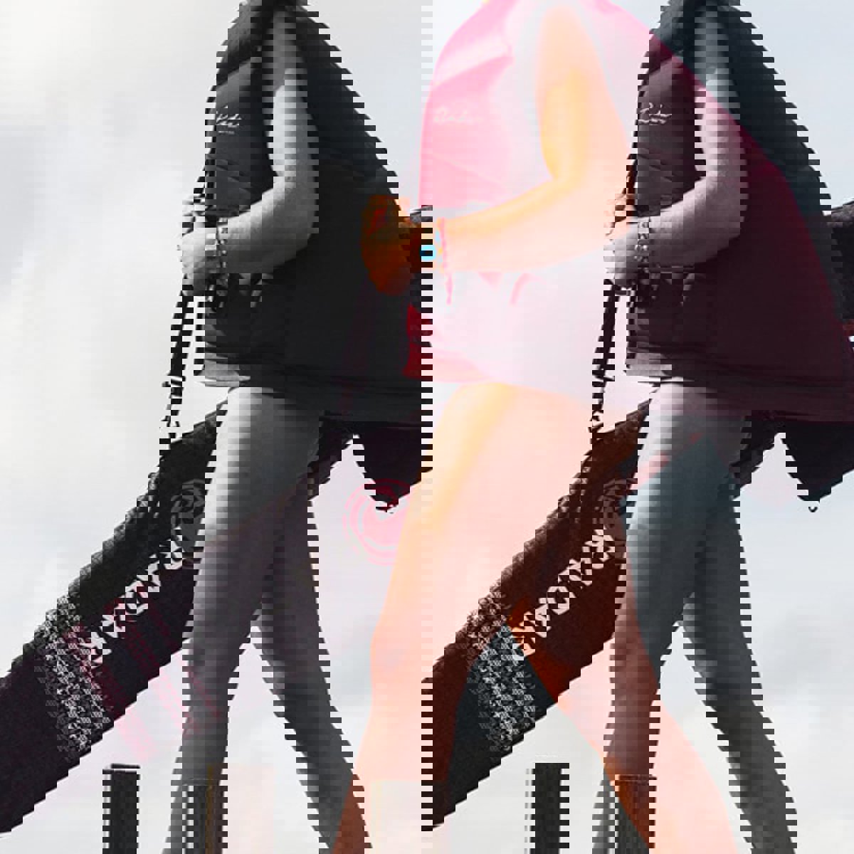 Radar Slalom-Ski-Tasche gefüttert 63-67 Zoll rosa 9