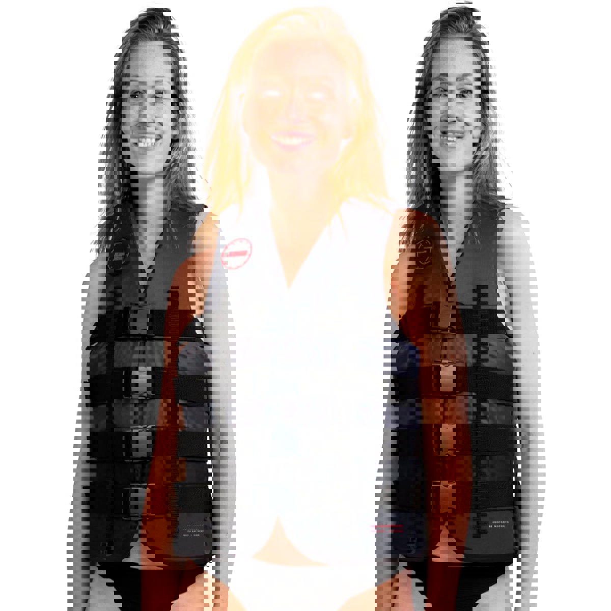 Jobe 4 Schnallenschwimmweste Schwarz 5