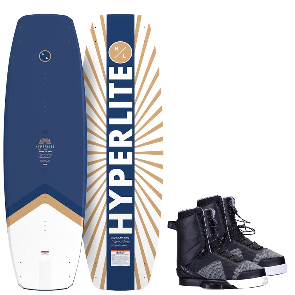 Hyperlite Murray Wakeboard-Set 150 cm mit Team x Bindungen foto 1