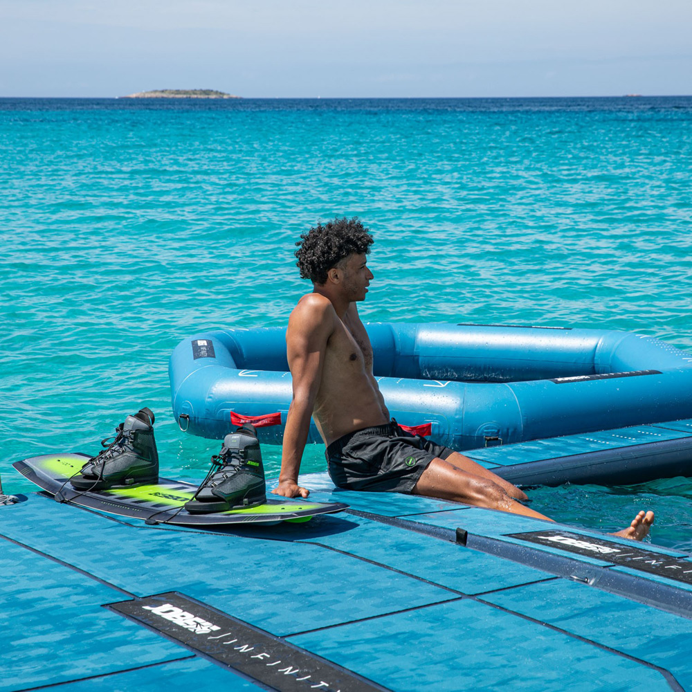 Jobe Infinity Island aufblasbares Plattform mit Luftpumpe 11