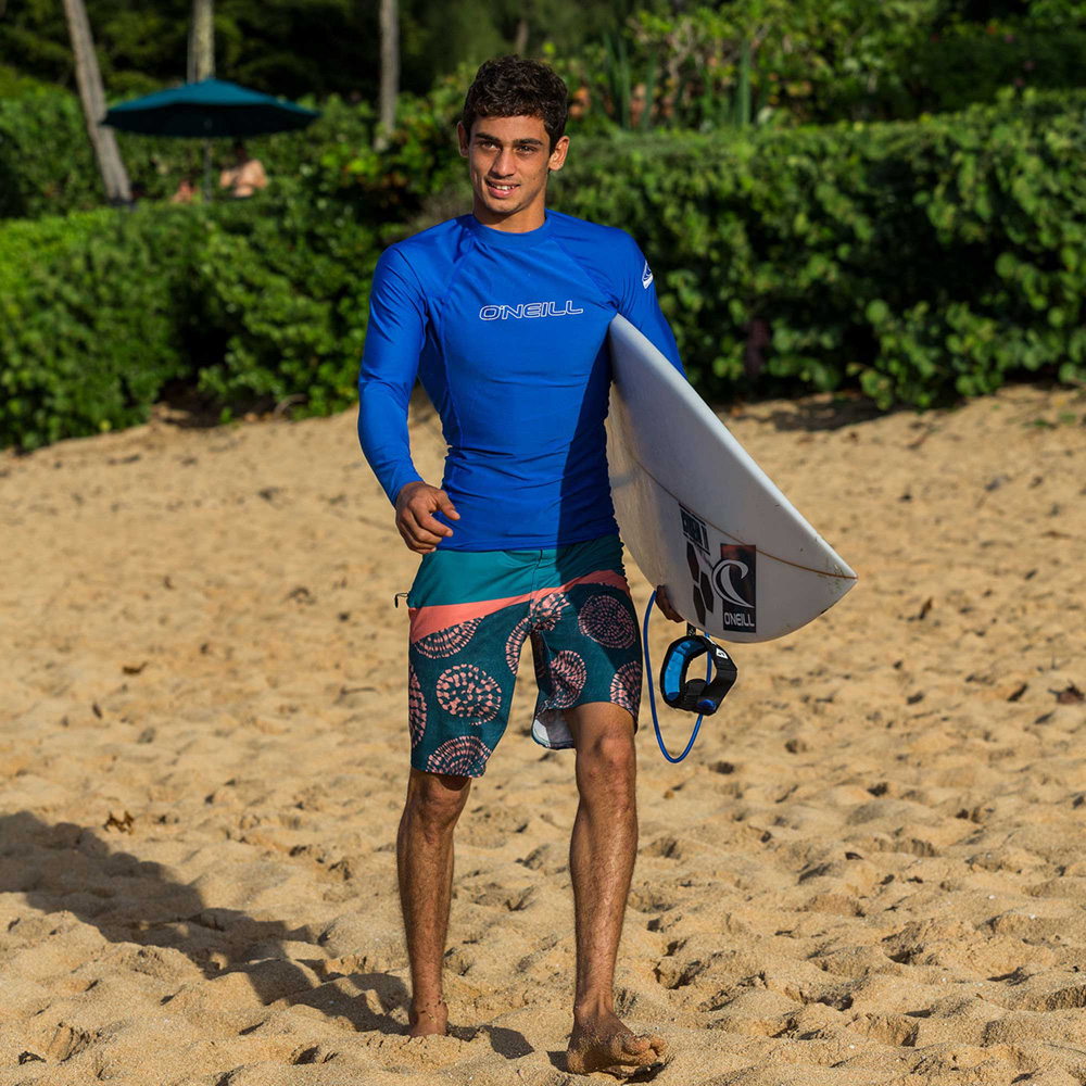 Oneill Langerärmeliger Rash Guard für Herren in Blau 3