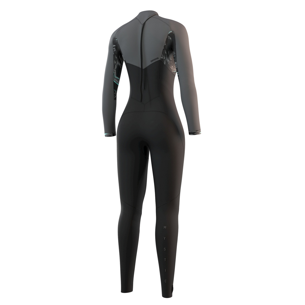 Mystic Dazzled Fullsuit 5/3mm Rückenreißverschluss Damen Schwarz 2