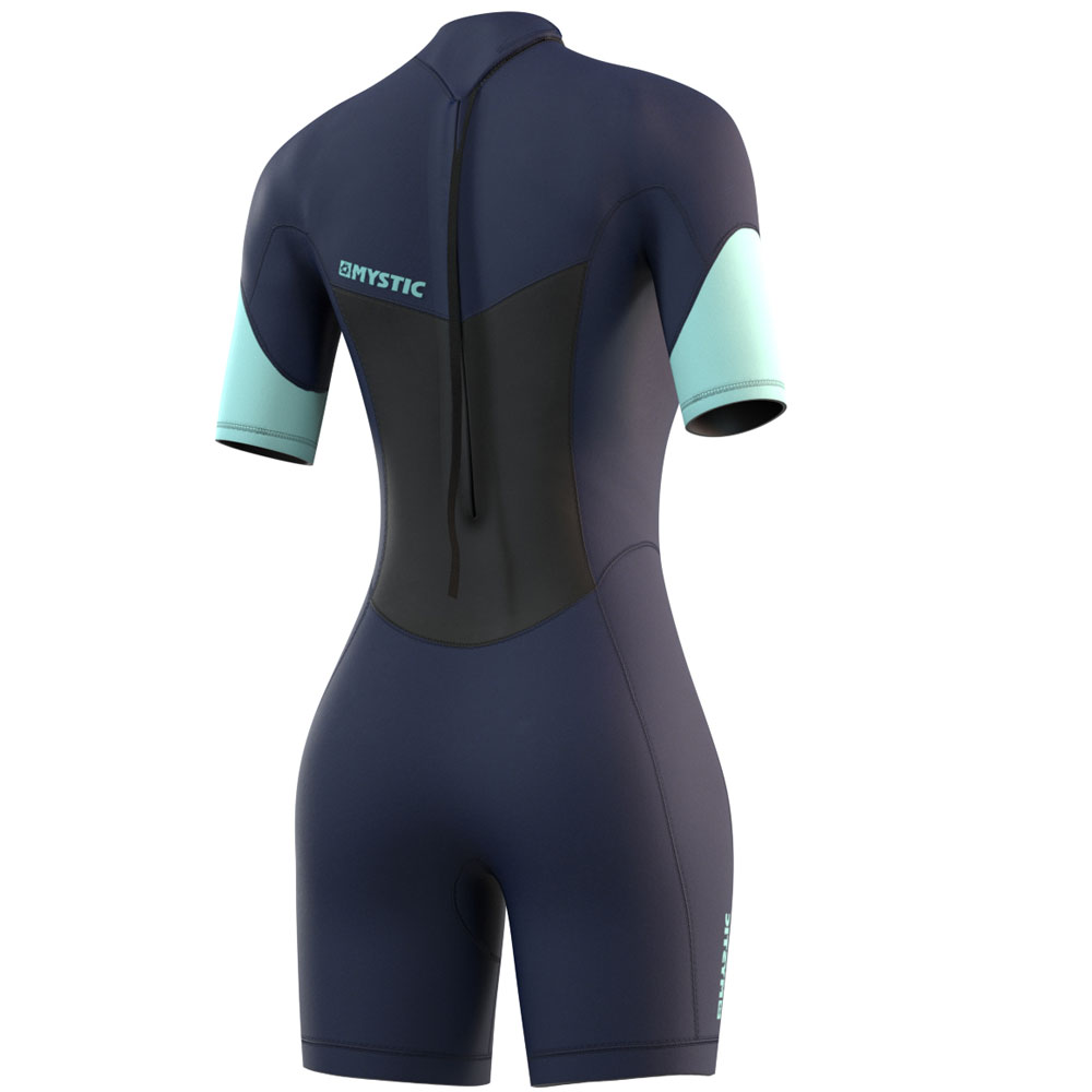 Mystic Brand Shorty 3/2mm Rückenreißverschluss Flatlock Damen night blau 3
