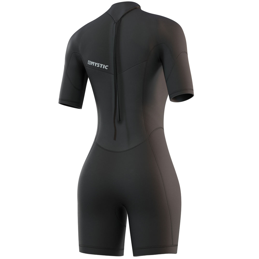 Mystic Brand Shorty 3/2mm Rückenreißverschluss Flatlock Damen schwarz 2