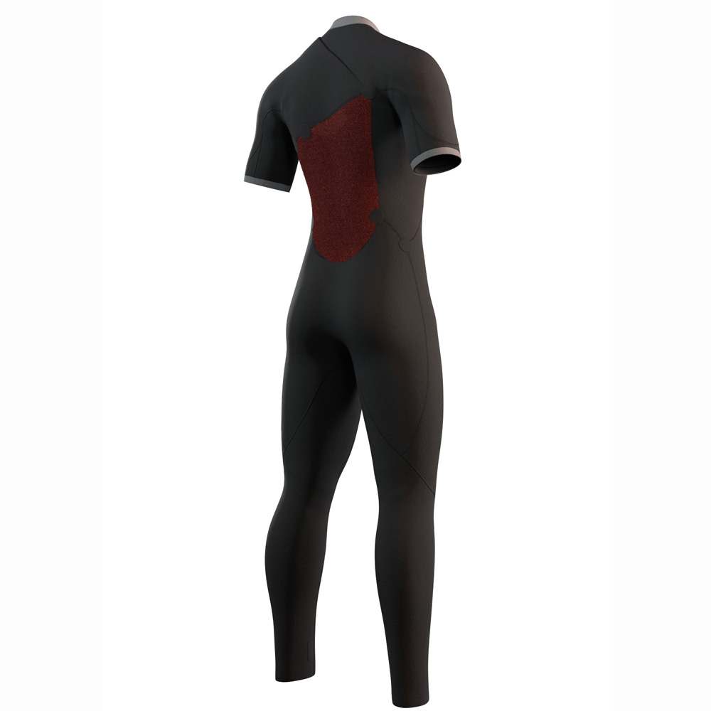 Mystic The One Shortarm 3/2 Zipfree Herren Schwarz 4