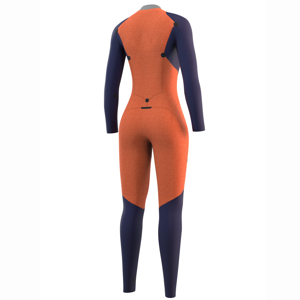 Mystic Dazzled Ganzanzug 4/3mm mit Rückenreißverschluss für Damen in Schwarz 4