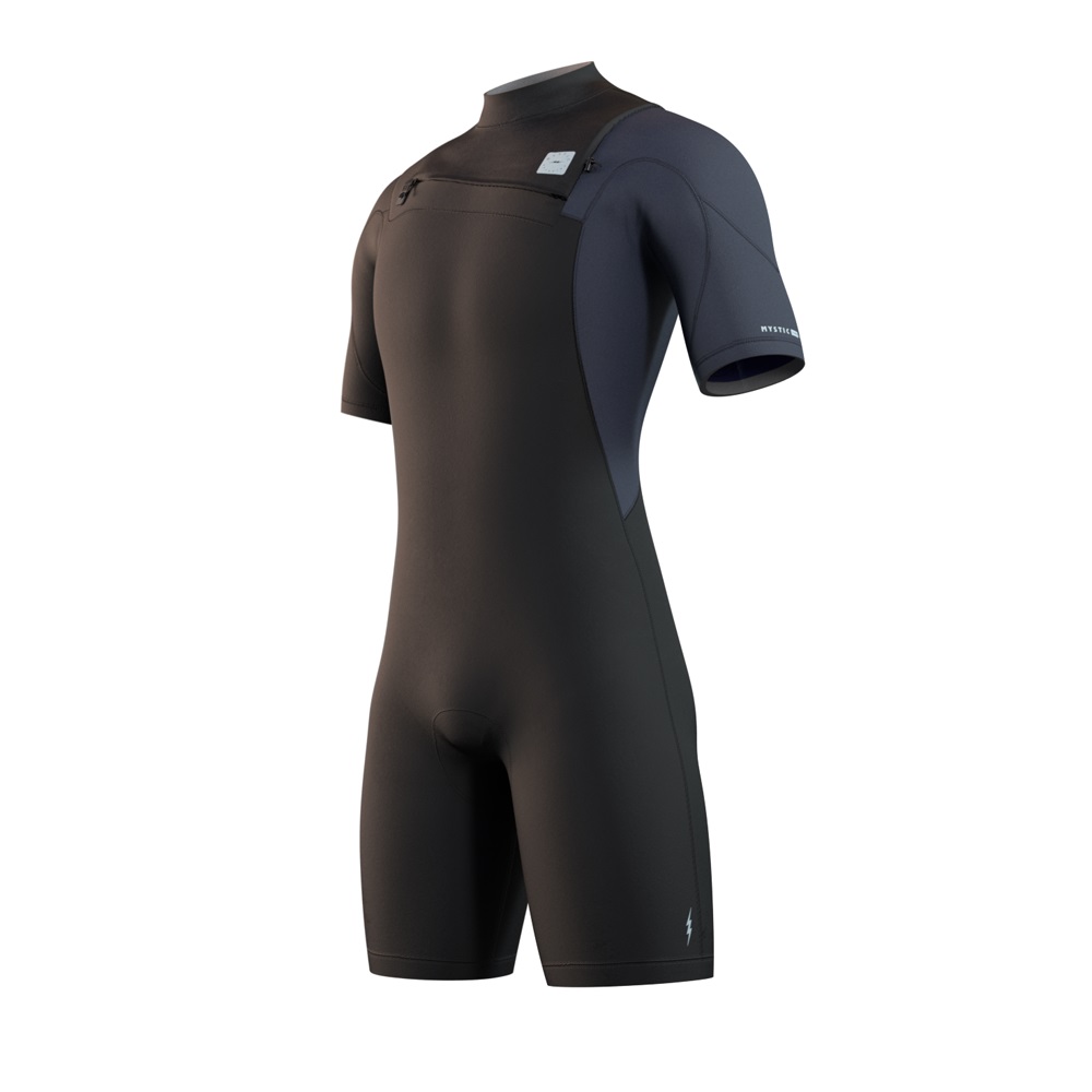 Mystic Marshall Shorty 3/2mm Brustreißverschluss Herren schwarz foto 1