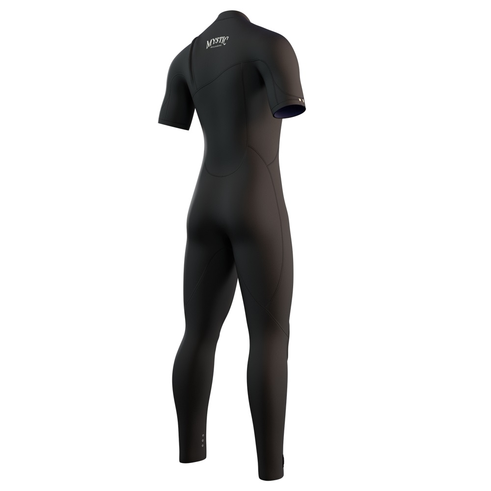 Mystic The One Shortarm 3/2mm Herren Zipfree Schwarz 2