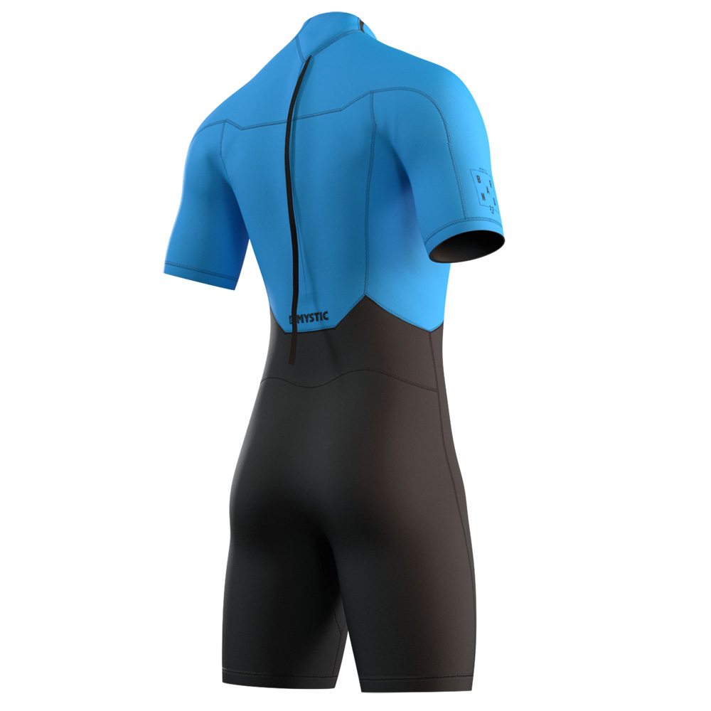 Mystic Marke Shorty Neoprenanzug 3/2 Reißverschluss hinten Herren blau 2
