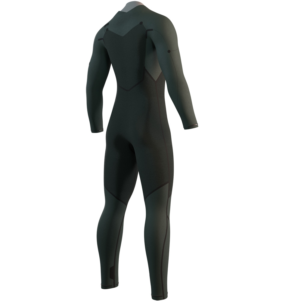 Mystic Motion Fullsuit 3/2mm Neoprenanzug Herren Schwarz Brustreißverschluss 4