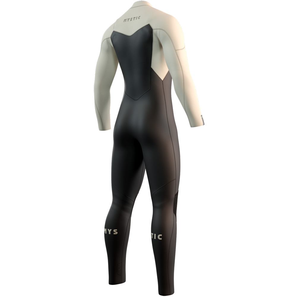 Mystic Motion Fullsuit 3/2 mm Brustreißverschluss Herren Schwarz/Sand 2