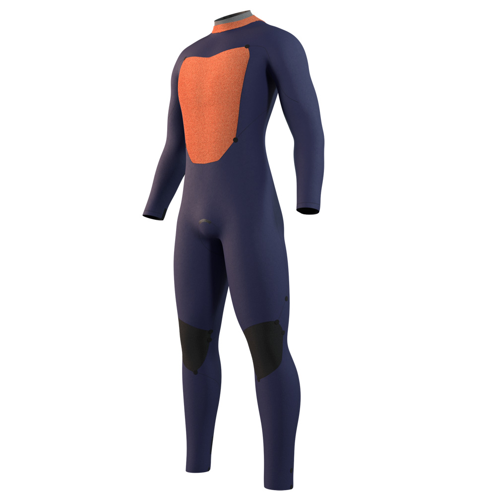 Mystic Star Fullsuit 5/3 mm Rückenreißverschluss Herren Dunkelblau 3
