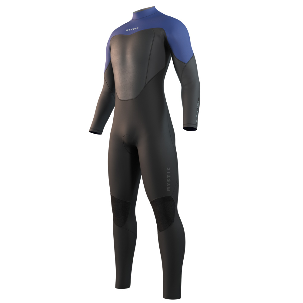 Mystic Star Fullsuit 3/2 mm Rückenreißverschluss Herren Schwarz/Blau foto 1