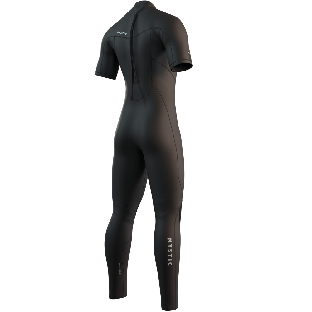 Mystic Star Shortarm 3/2mm Neoprenanzug Herren Schwarz Rückenreißverschluss 2