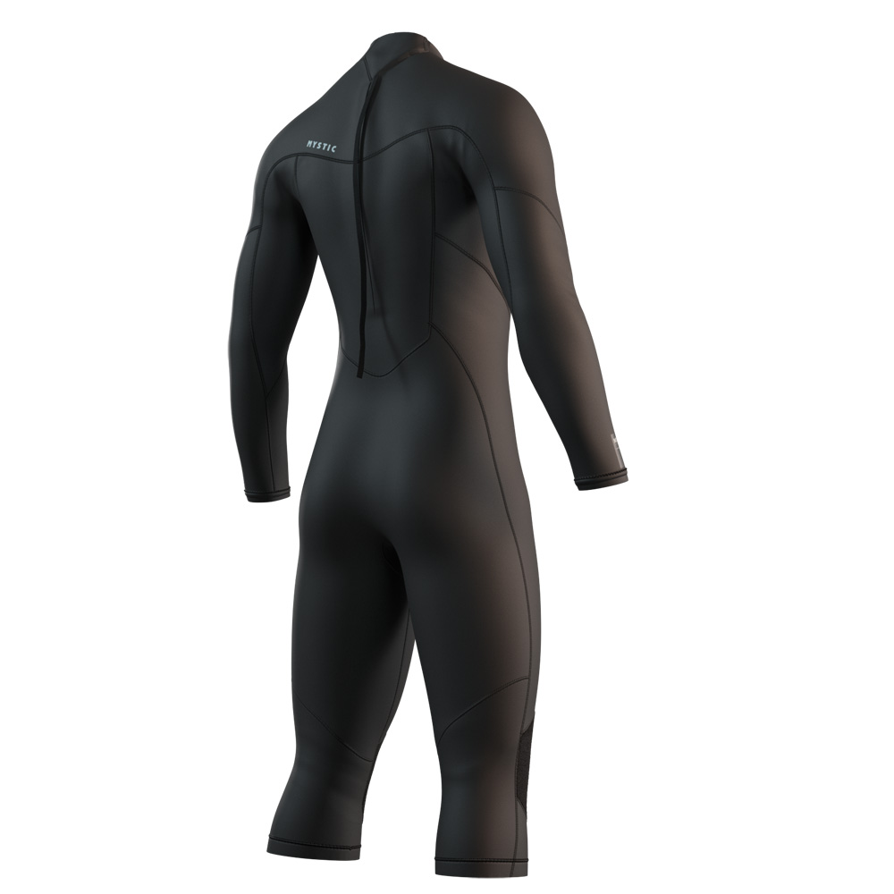 Mystic Brand Longarm 3/2mm Neoprenanzug Herren Schwarz Rückenreißverschluss 2