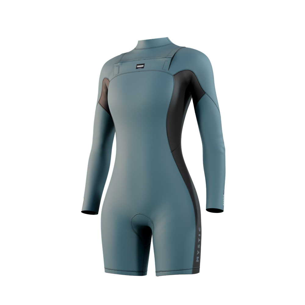 Haven Langarm-Shorty 3/2 mm Doppelbrustreißverschluss Damen Teal Blau