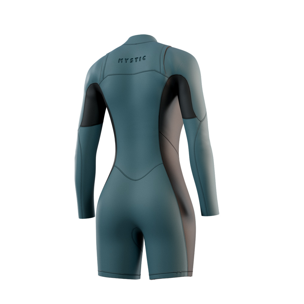 Haven Langarm-Shorty 3/2 mm Doppelbrustreißverschluss Damen Teal Blau