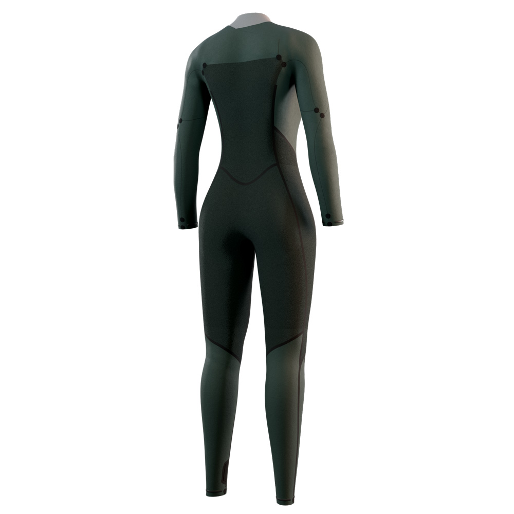 Mystic Haven Fullsuit 4/3 mm Doppelbrustreißverschluss Damen Teal Blau 3
