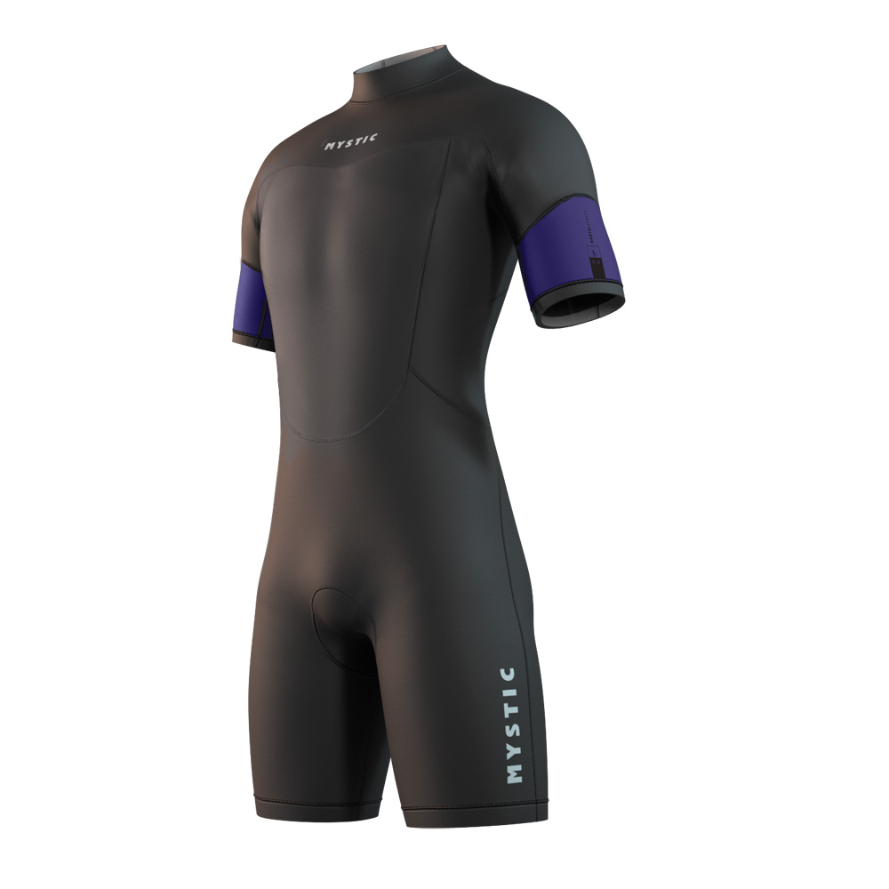 Vermietung Shorty 3/2 mm Rückenreißverschluss Flatlock Unisex